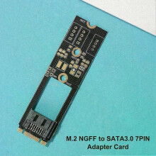 Adaptateur M.2 SATA, convertisseur M.2 NGFF vers SATA30 7 broches, carte M.2 B-M Key vers SATA30 pour
