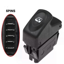 Interrupteur de commande de lève-vitre électrique 5 broches pour Renault Megane MK1 95-04 / Clio II