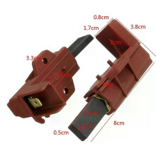 Paire de balais de charbon et porte-balais pour moteur de machine à laver Samsung Ariston Indesit Welling