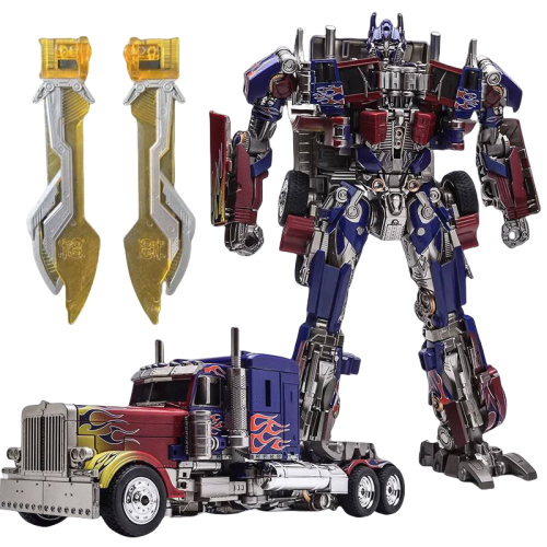 (1 pile) Robot transformable de 30 cm, Commandant Optimus Prime, robot Jetfire Autobots en alliage, 2