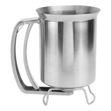 Drip Free Nozzle Spring-Loaded Handle, Stainless Steel Dispenser for Pancakes, Cupcakes, and Catering Utility