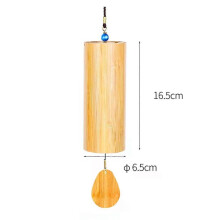 Carillon Chakra en bambou pour la méditation en extérieur, carillon éolien, instrument sonore, ensemble