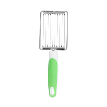 Rostbeständig köksredskap, tandat blad i rostfritt stål, jämna skivor, ergonomiskt handtag, halkfritt grepp för kök, livsmedelsklassat
