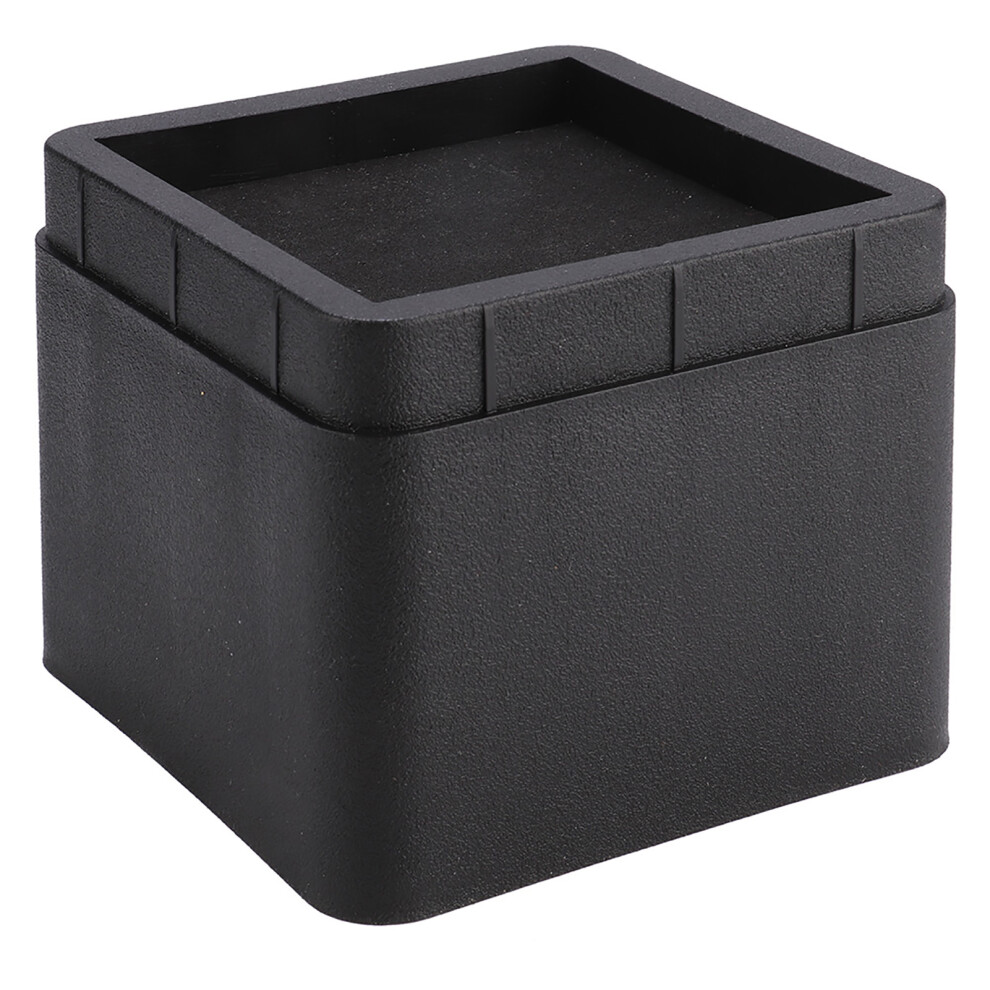 Bed Risers 4-Pack Durable Stackable Metal Legs Black Moisture & Insect Proof 8191363271496
