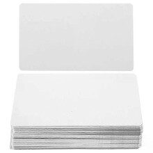 Papier kraft blanc et noir vierge, carte portable à faire soi-même, lot de 100 pièces