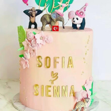 Décoration de gâteau en acrylique miroir doré : Joyeux anniversaire, alphabet anglais, chiffres romains,