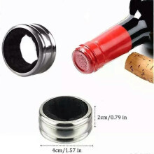 Colliers de bouteille de vin en acier inoxydable avec anneau anti-goutte et doublure en velours, récupérateur