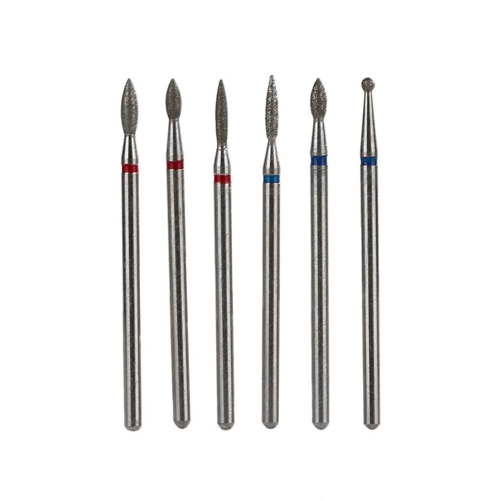 6xongle perceur bits fichier broyage tÃªte ensemble Ã©lectrique manucure pÃ©dicure