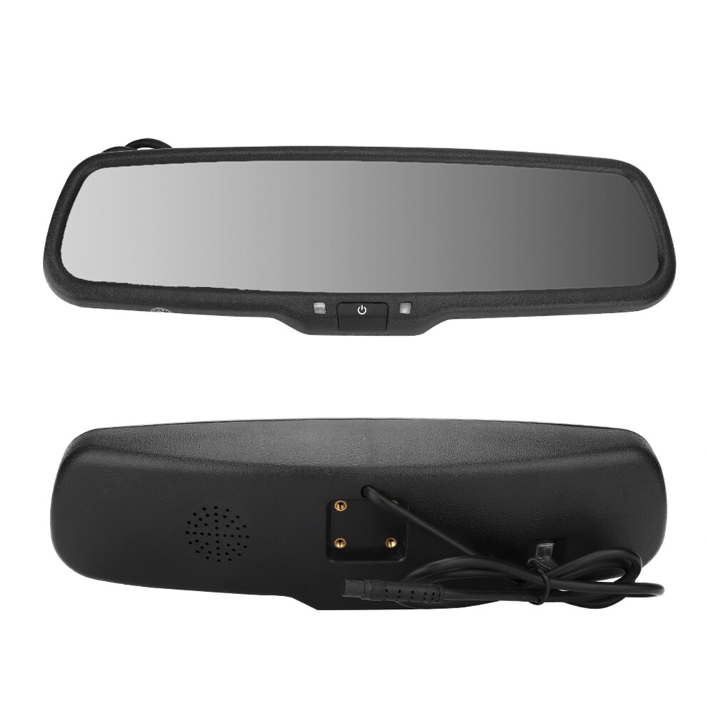 4.3-Inch Auto Dimming Rearview Mirror Monitor With Bracket - Black 6951363272105
