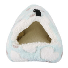 Kleintierkäfig Bett Wärmendes Weiches Hängematte für Eichhörnchen & Kaninchen Blau 22cm
