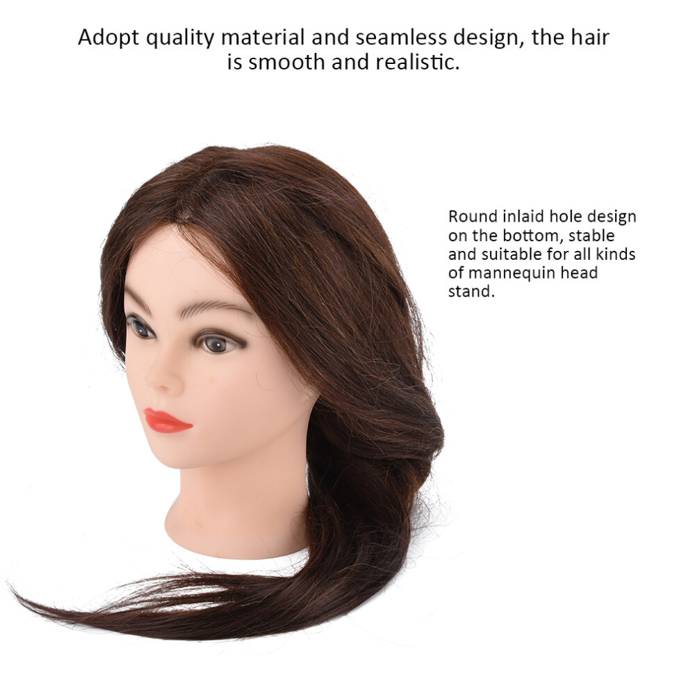 Hairdressing Mannequin Head with Hair for Styling Practice and Training Durable