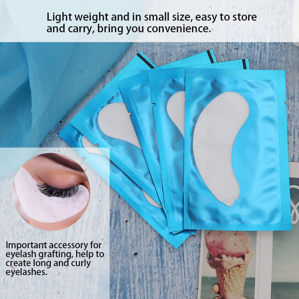Unisex Blue 50Pcs Eyelash Extension Grafting Isolation Pads Makeup Lash Stickers