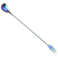 1Pc Stainless Steel Cocktail Spoon for Mixing & Layering, Long Handle