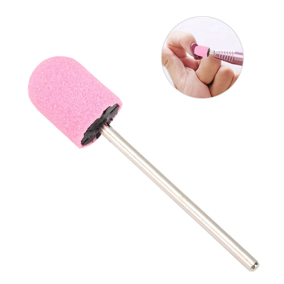 10x15mm Nail Sanding Ring Cap in Pink - Durable Nail Polishing Tool