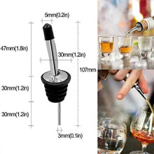 Ensemble de 12 becs verseurs en acier inoxydable pour bouteilles de vin et spiritueux - Bouchons anti-poussière