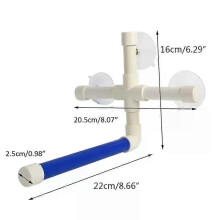 Perchoir pliable pour perroquet avec ventouse murale, support mural, pour baignoire ou douche. Jouet