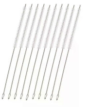 Lot de 10 brosses de nettoyage en nylon pour pipes à tabac, diamÚtre extérieur 170 mm, épaisseur 2 mm.
