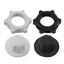 (Noir) Kit d'écrous pour ventilateur, écrous de fixation résistants à la corrosion, texture ABS, résistants