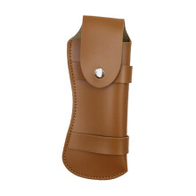 Portable Leather Cutter Holder Belt AbrasionResistant Scabbard, Protective Cover, Brown Waist Sheath for Camping Gear