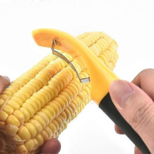 Éplucheur à maïs, couteau à égrener le maïs, éplucheur à épis de maïs de cuisine, lame verticale dentelée