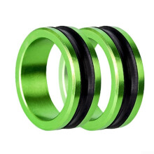 Tightening Leader Knot Tool Fishing Line Guides Ring Aluminum Alloy Build Anti Slip Rubber 2 Piece Green Set