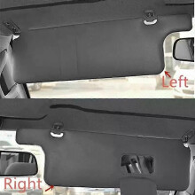 Pare-soleil intérieur avant gauche et droit avec clip de fixation pour Mitsubishi Pajero Montero Shogun
