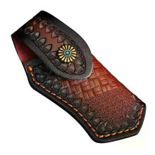 Étuis en cuir pour couteaux pliants, étuis en cuir pour couteaux pliants, parfaits pour le camping et