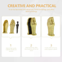 Figurines de momies égyptiennes en résine, ornements pour boîtes de rangement, sarcophages et cercueils