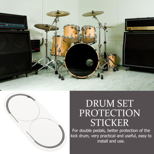 Drum Patch Doble Paso Pegatina Repuesto Para 2
