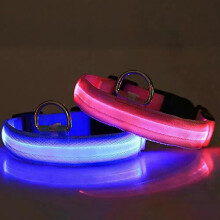 Collier LED anti-perte lumineux clignotant pour chien, collier de sécurité lumineux de nuit pour chien,