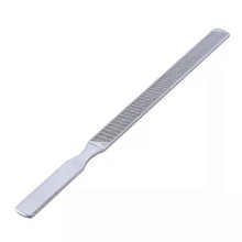 Limes à ongles (L18cm) en acier inoxydable, bloc de ponçage et de polissage pour ongles, idéal pour