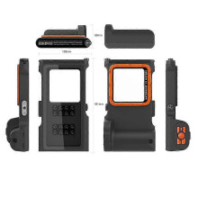 Étui de téléphone universel professionnel pour la plongée (noir), compatible avec iPhone et Samsung,