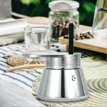 Cafetière italienne à un ou deux tubes, mini cafetière à piston, facile à utiliser et à nettoyer.