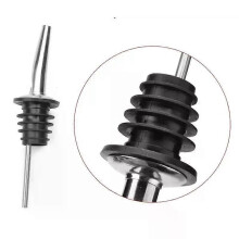 Bouchon verseur en acier inoxydable pour bouteille de vin (1/2/3/4 pièces), bec verseur pour huile d'olive,