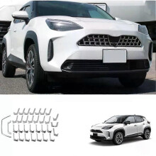 34 pièces de moulures chromées pour calandre centrale avant, style automobile Toyota Yaris Cross
