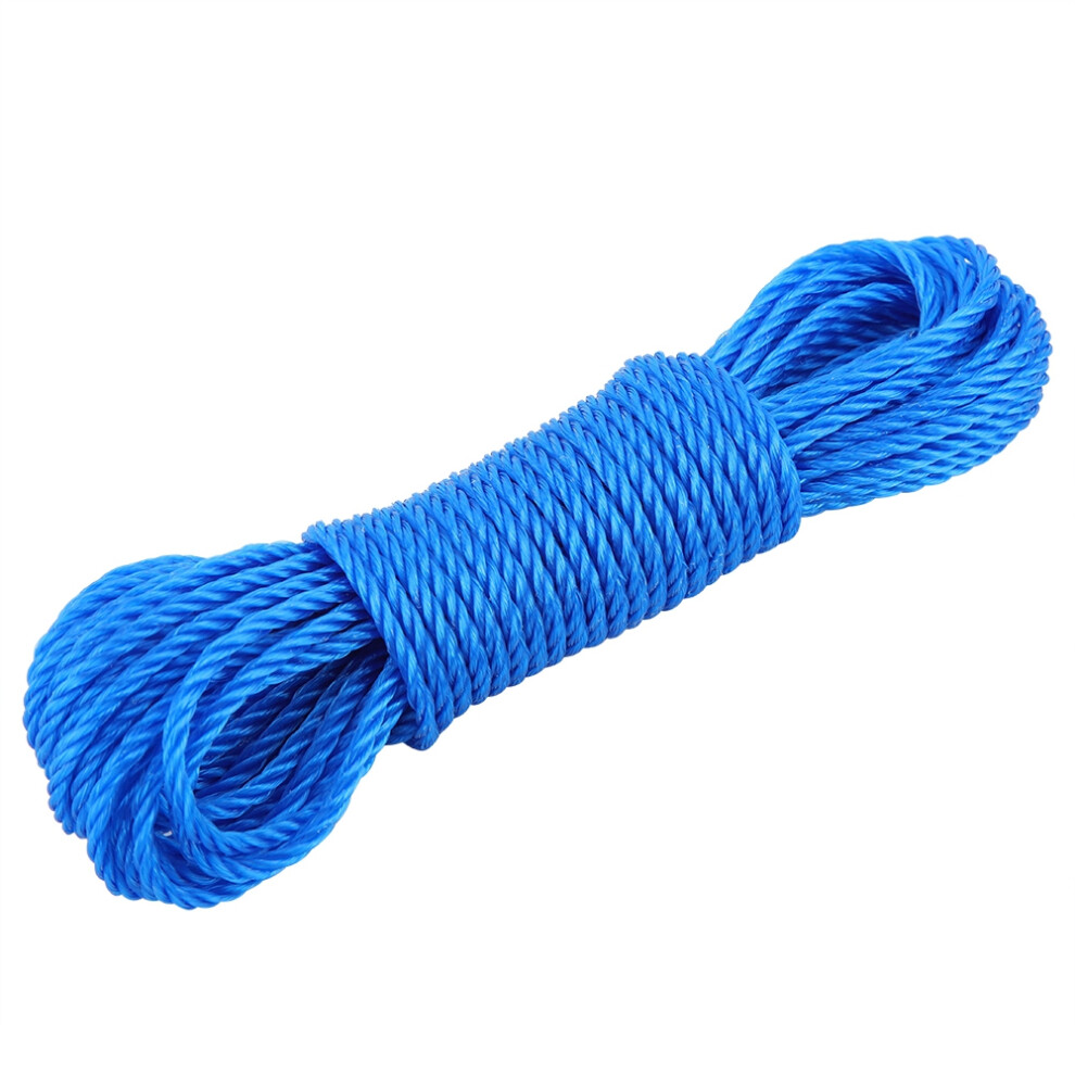 10M Blue Gardening Nylon Rope Climbing Traction Tying Rope Outdoor Use 4001363276756