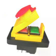 Bouton-poussoir électromagnétique étanche IP55 pour perceuse DZ-6-2 15A 250V, interrupteur magnétique