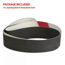 15 bandes abrasives de 2,5 cm x 76 cm (1 pouce x 30 pouces) grain 600/800/1000 pour le meulage et le