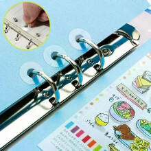 Étiquettes de protection perforées autocollantes pour feuilles mobiles, étiquettes rondes de renforcement
