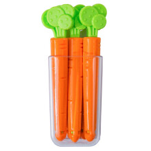 Frischhalteclips im Radieschen-Design, feuchtigkeitsbeständiger Verschluss für Snacks, praktische Küchenhelfer für unterwegs (5 Stück)