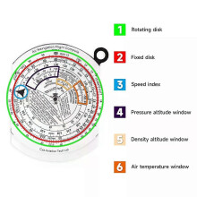 Ordinateur de vol en métal E6B, ordinateur de vol en aluminium pour l'aviation, calculateur de pilote