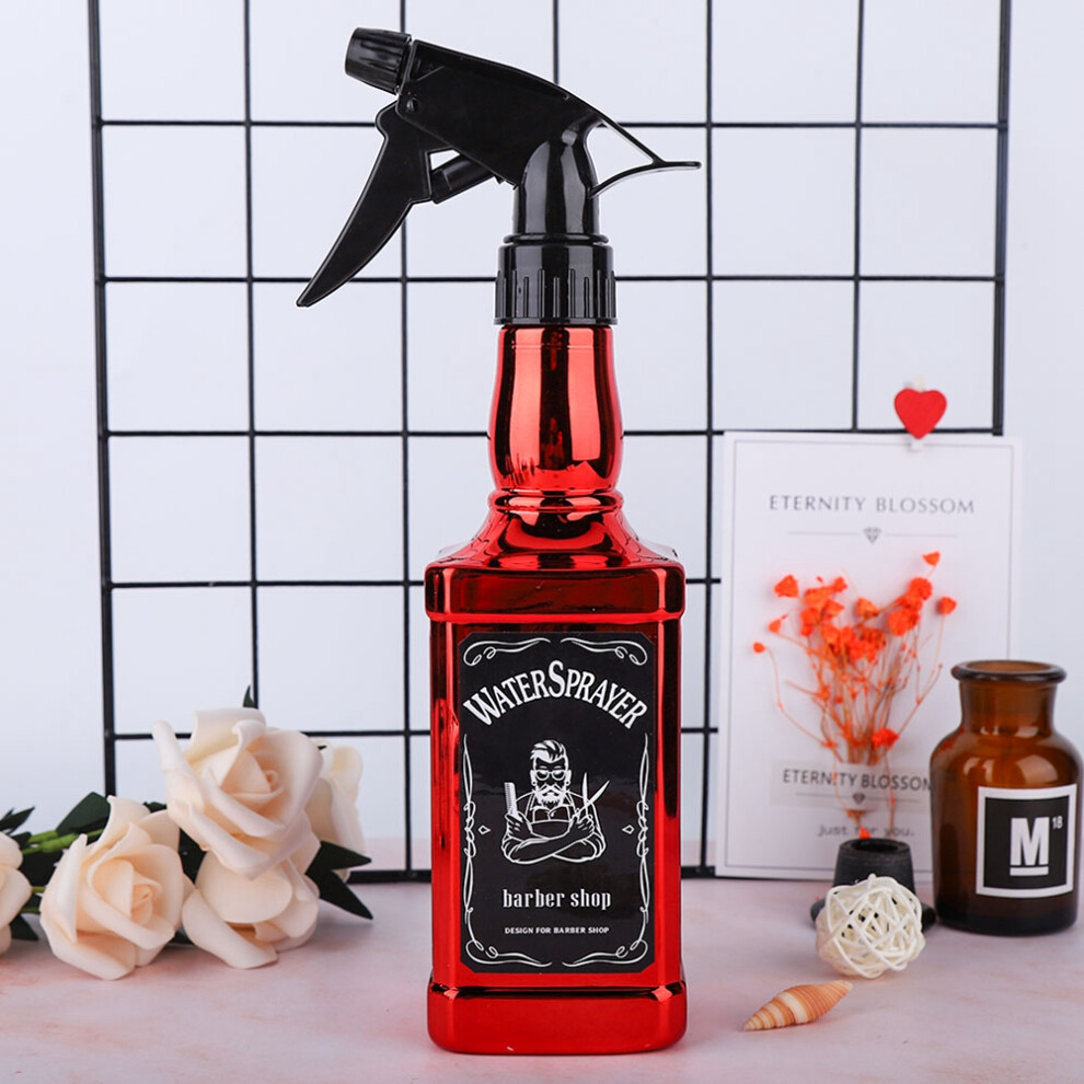 Unisex Red 500Ml Multifunctional Spray Bottle For Salon And Home Garden