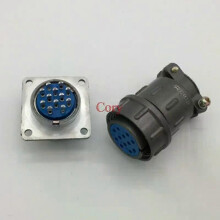 Connecteur aéronautique CX24 circulaire 24 mm, 12/19/20/26 broches, prise mâle et femelle.