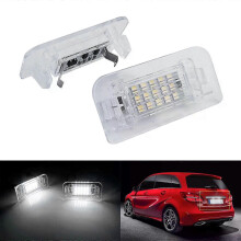 2 éclairages de plaque d'immatriculation à LED 15 SMD pour Mercedes-Benz Classe B W242 W246 (2011-2019)