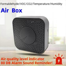 Moniteur de qualité de l'air intelligent Tuya Zigbee, détecteur de CO2 et de formaldéhyde, alarme automatique
