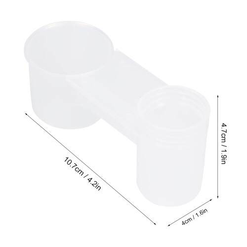 Convenient Bird Drinking Cups - 10PCS for Parrots and Pigeon Feed 2