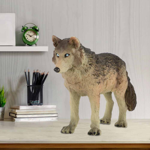 Wolf-Simulation-Spielzeugmodell, 18x10x5 cm, Cyan 2