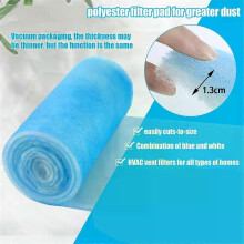 Filtre de ventilation réutilisable Merv 8, découpable, électrostatique, lavable, compatible avec les