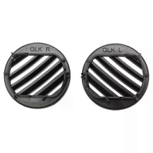 Grilles d'aération latérales gauche et droite pour tableau de bord, en ABS noir, pour Mercedes-Benz