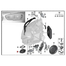 Module de phare LED 3 broches et 6 broches 63117428425, module de feux de jour (DRL), source lumineuse